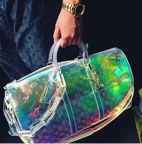 louis vuitton clear holographic bag